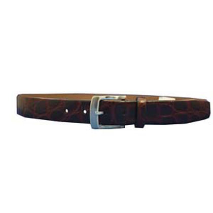 Joseph Abboud Croc Belt-Brn: Description Joseph Abboud genuine leather dark brown belt with a crocodile pattern