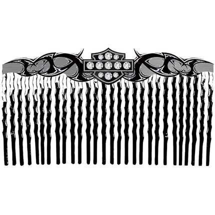 Black Tribal Shield Comb