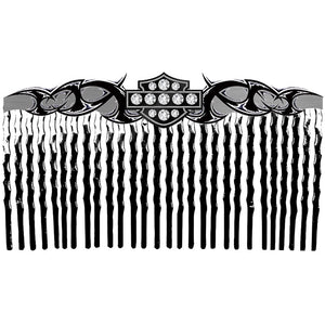 Black Tribal Shield Comb: Are you a passionate motorcycle rider looking for a truly distinctive hair comb to help make your r
