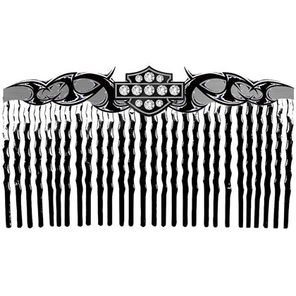 Black Tribal Shield Comb: Are you a passionate motorcycle rider looking for a truly distinctive hair comb to help make your r
