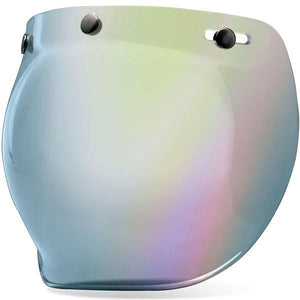 Bubble Shield Silver Irdium: *NutraFog anti-fog, anti-scratch and UV-protected shield*Stable three-snap design*Fits the Bell 