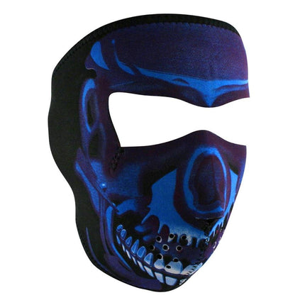 Blue Chrome Full Mask Neoprene Blu/ Chr