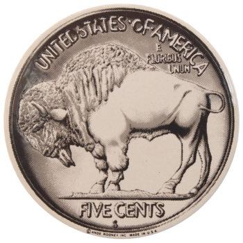 Buffalo Nickel Sign - Eagle Leather