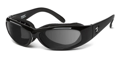 Chubasco 24:7 Eclypse/Black: Features:

Fits small/large faces
AirShield® Wind Blocking Foam Eyecup (not removable)
100% UVA/