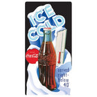 Coke 40 Degrees Sign: 8 1/2″ x 17″ TIN SIGN