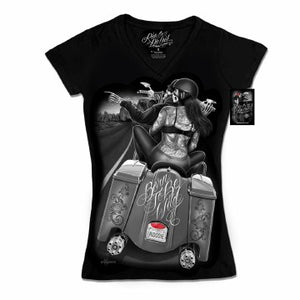 LadiesT-Shirts Born To Be Wild: RODC Born To Be Wild V-Neck5