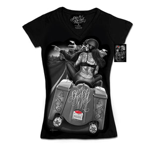 LadiesT-Shirts Born To Be Wild: RODC Born To Be Wild V-Neck5