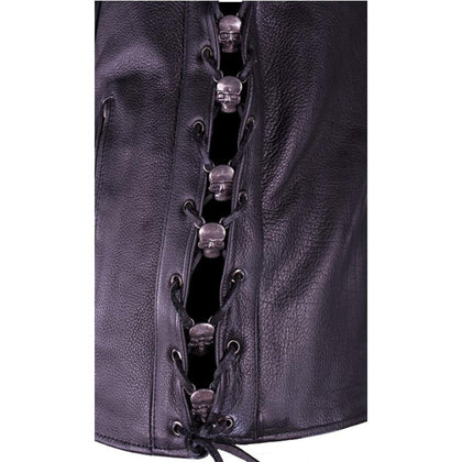 Skull Lace Up: Features:

Comes in a pack of 6
Can be used for side laced vests and jackets
Can also be laced on your favorit