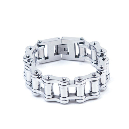 SS Link Braclet: Heavy Duty Stainless Steel Bracelet    Approximate 1 inch wide