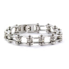 Link Bracelet With Clear Stone