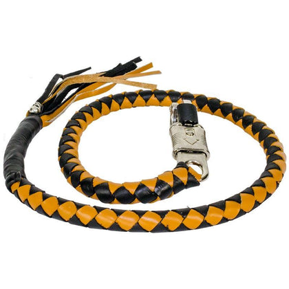 Get Back Genuine hand-braided leather Black/Brown: Features:

Genuine, hand-braided leather around a nylon core
Solid, stainl