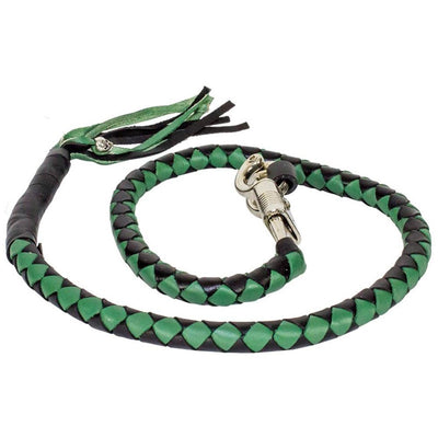 Dream Apparel Get Back Whip - Black/Green - Eagle Leather
