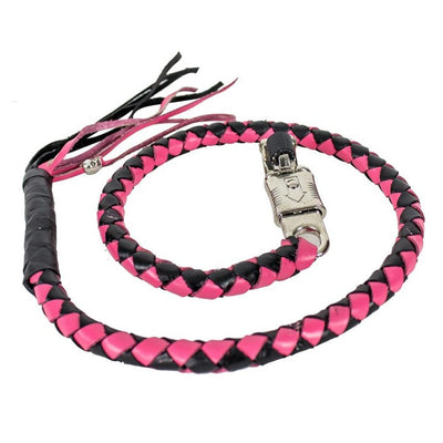Dream Apparel Get Back Whip - Black & Pink - Eagle Leather
