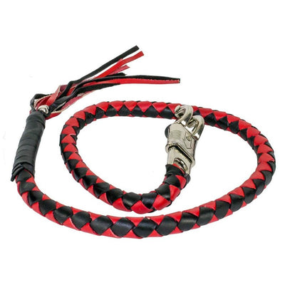 Dream Apparel Get Back Whip - Black/Red - Eagle Leather