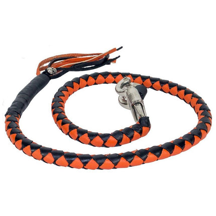 Dream Apparel Get Back Whip - Black/Orange - Eagle Leather