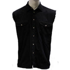 Men's Dream Denim Sleeveless Shirt: Masquerading in your black denim outfit, you'll be in your slickest of clothes