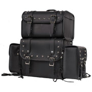 PVC Sissybar Bag With Studs PVC SB3: Features:

Features Studs
Dimensions - 21