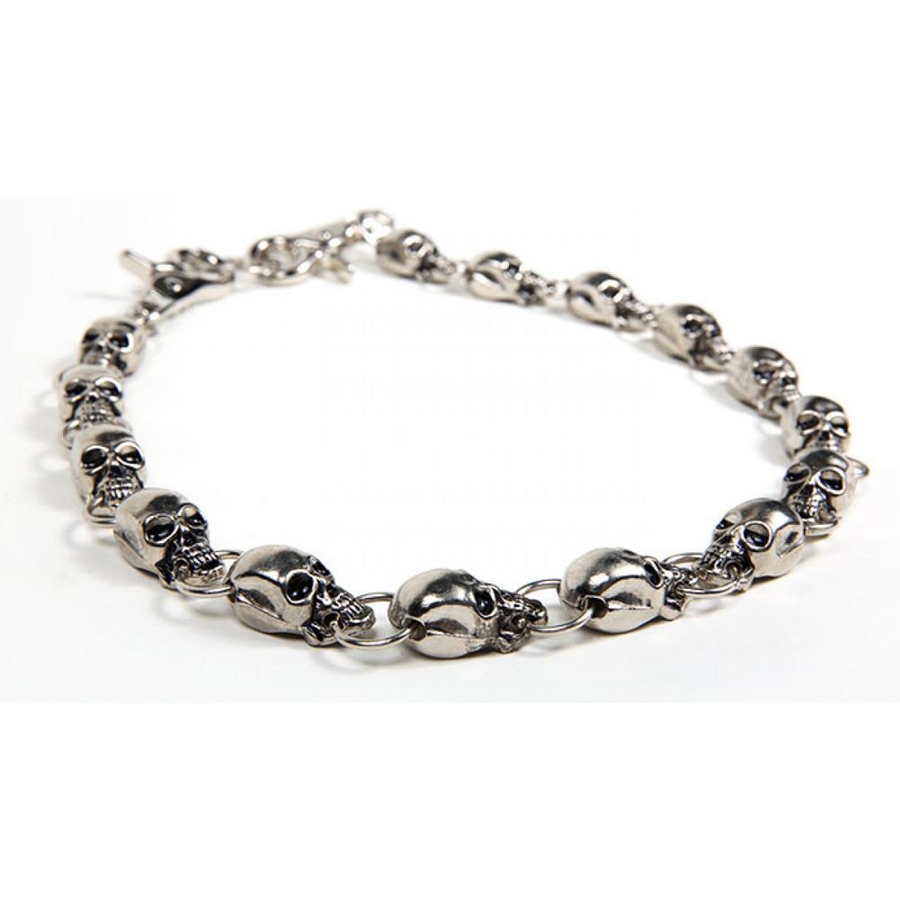 Biker Skull Chain 25 Inch: 25 " Biker Chain With Skulls