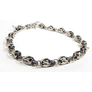 Biker Skull Chain 25 Inch: 25 " Biker Chain With Skulls