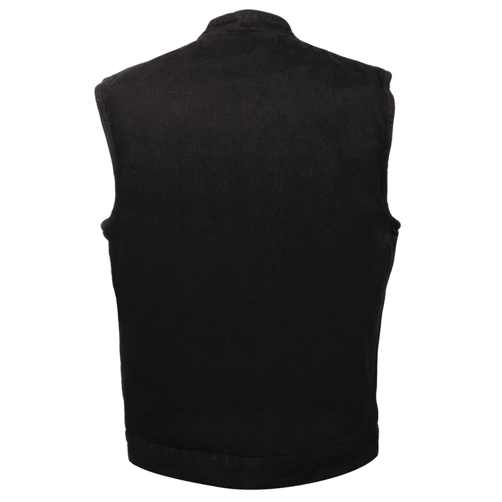Men's Denim Club Vest With Snaps
