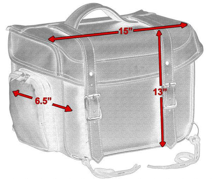 Cooler Sissy Bar Bag: Features:

Fully rigid, looks great empty or full
EZ carrying straps and top handle
Reflective piping
R