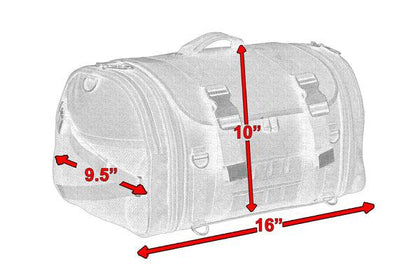 Molly Roll Bag: Features:
Fully rigid; looks great empty or full
Universal Mounting System
Multiple D-rings provide easy moun