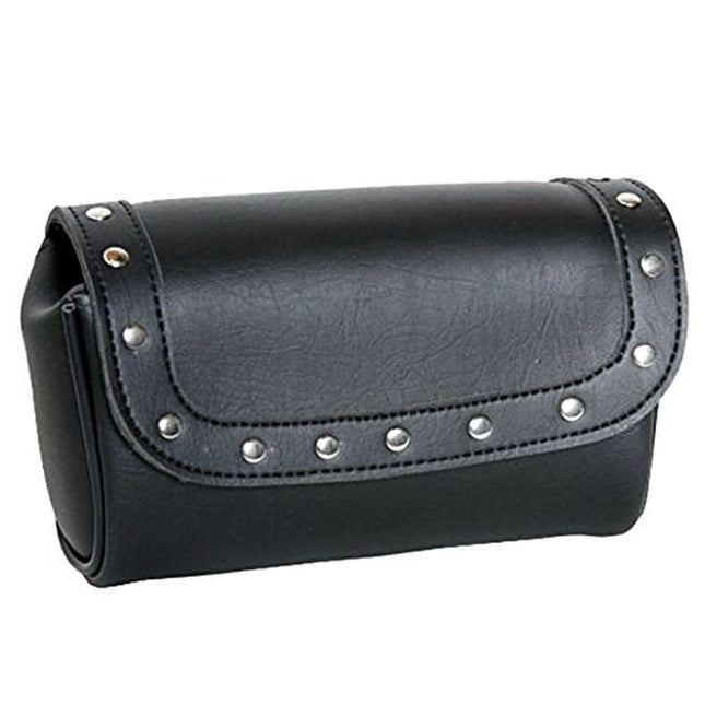 Tool Bag With Studs 401S: Features:
Premium Synthetic Leather Tool Bag with Studs
Color: Black
Size: 9