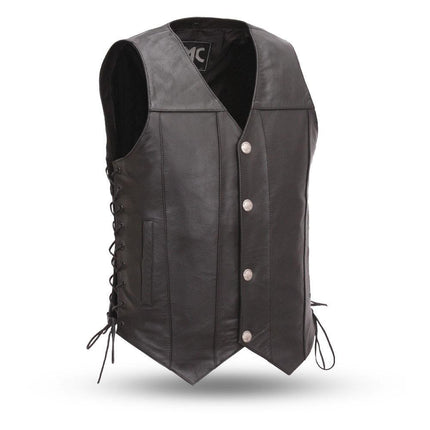 Eagle Leather Men's Gunslinger Tall Vest - Black - Eagle Leather