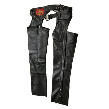 Eagle Leather Brandon Tall Chaps - Black - Eagle Leather