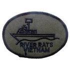 Vietnam River Rats Patch: EagleEmblems PM0019 Patch-Vietnam,River Rats (Subdued) (3'')Perfect Purchase for a Gift