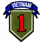 Vietnam 001ST Div Patch: EagleEmblems PM0795 Patch-Vietnam,001ST DIV