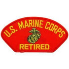 USMC Hat Retired Rd: EagleEmblems PM1384 Patch-USMC,Hat,Retired,RD (3x5