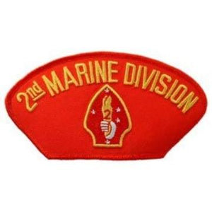 USMC Hat 2nd Div: EagleEmblems PM1387 Patch-USMC,Hat,002ND DIV
