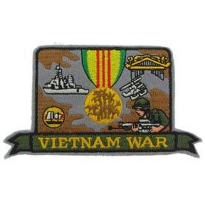 Vietnam War Medal Patch: EagleEmblems PM1692 Patch-Viet,Hat,War Medal (3x5