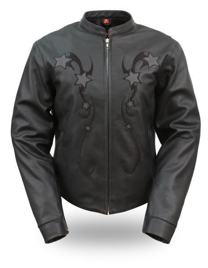 Ladies Breakout Star Jacket: Features:

Cowhide 1