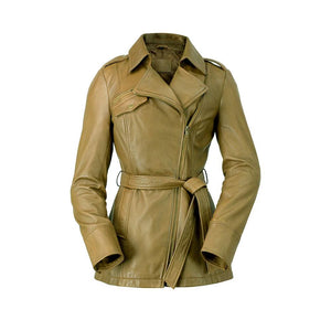 Ladies Traci Jacket Camel: Description
The must have trench coat for anyone's collection