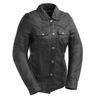 Onyx Women's Leather Shirt: Onyx Women's Leather Motorcycle Shirt
PRODUCT OVERVIEW:
Introducing the Onyx – a perfect blend of