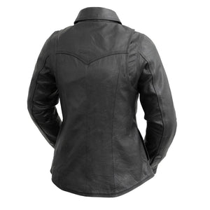 Onyx Women's Leather Shirt: Onyx Women's Leather Motorcycle Shirt
PRODUCT OVERVIEW:
Introducing the Onyx – a perfect blend of