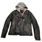 Ladies Soft Lambskin Hoodie Jacket: Features:

Removable Insulated Hoody Style Liner
Distressed Lambskin
Traditional MC Colla