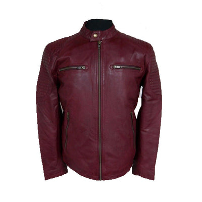 Eagle Leather Men's General Jacket - Oxblood Red - Eagle Leather