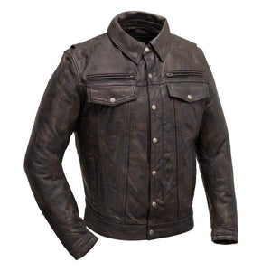 Men's Villain Leather Jacket: Villain Men's Motorcycle Leather Jacket
PRODUCT OVERVIEW:
Exude confidence and style on the ope