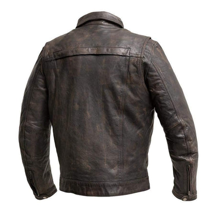 Men's Villain Leather Jacket: Villain Men's Motorcycle Leather Jacket
PRODUCT OVERVIEW:
Exude confidence and style on the ope
