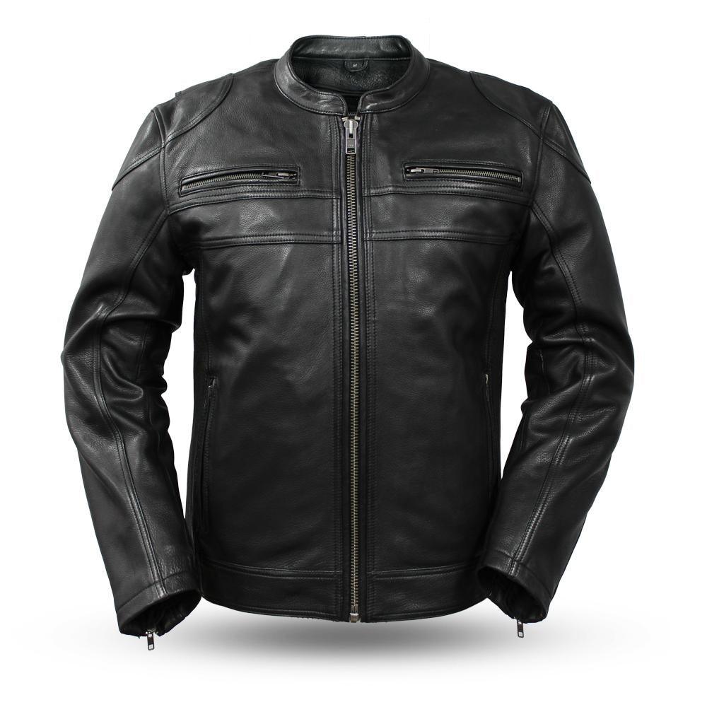 Eagle Leather Men's Nemesis Leather Jacket - Black - Eagle Leather