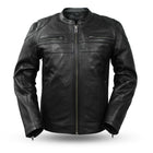 Men's Nemesis Leather Jacket: Features:

NEMESIS
Diamond cowhide
Scooter style with center zipper
Mandarin collar
Front zippe