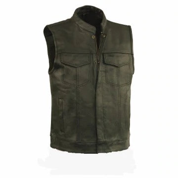 Milwaukee Leather Men's Conceal Carry Vest - Black - Eagle leather