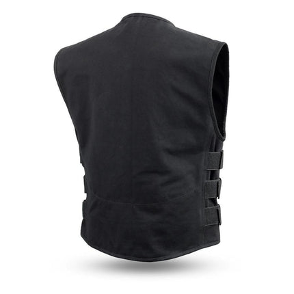 Eagle Leather Men's Textile Knox Vest - Black - Eagle Leather