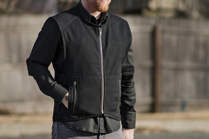 Men's Textile Knox Vest Black: Features:

20 oz