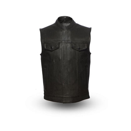 Men's Hotshot Vest: Take on the road with confidence in our Men's Hotshot Leather Vest