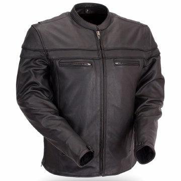 Eagle Leather Men's Tall Maverick Jacket - Black - Eagle Leather