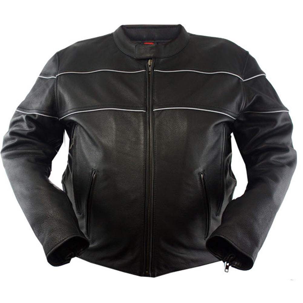 Eagle Leather Men's Eagle Reflective V2 Jacket - Black - Eagle Leather